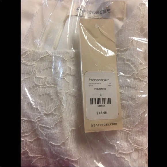 👗 NWT Francesca’s Large White Dress 👗 - Picture 3 of 3